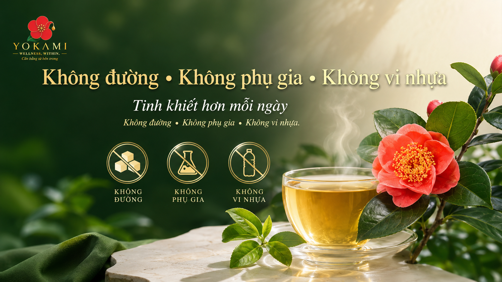 Không đường, không phụ gia, không vi nhựa