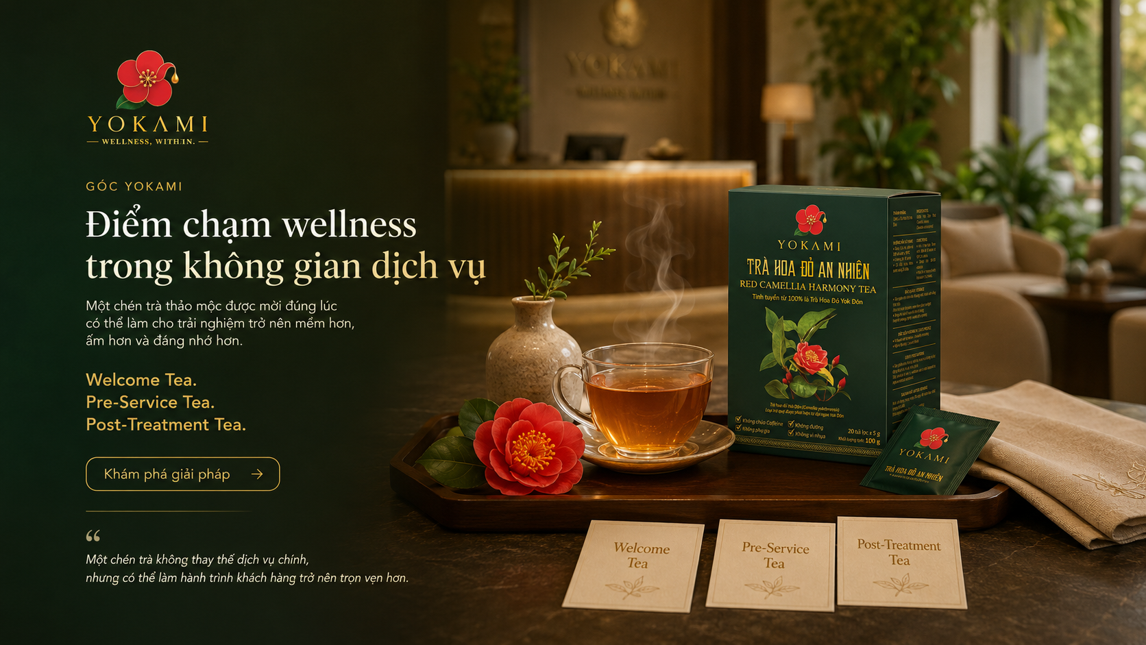 Điểm chạm wellness trong không gian dịch vụ