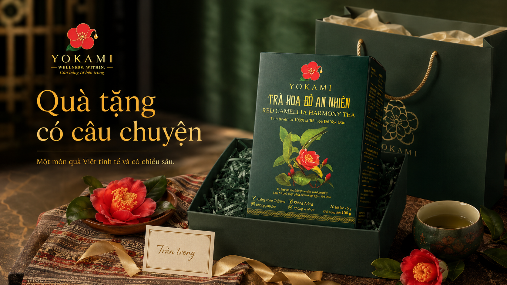 Quà tặng có câu chuyện với trà YOKAMI