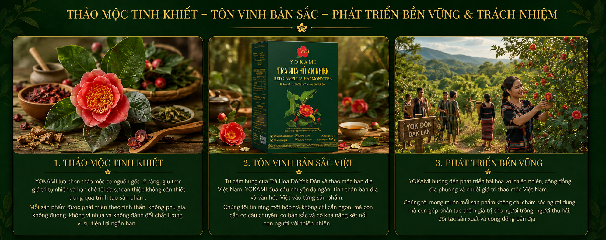 THẢO MỘC TINH KHIẾT – TÔN VINH BẢN SẮC – PHÁT TRIỂN BỀN VỮNG & TRÁCH NHIỆM